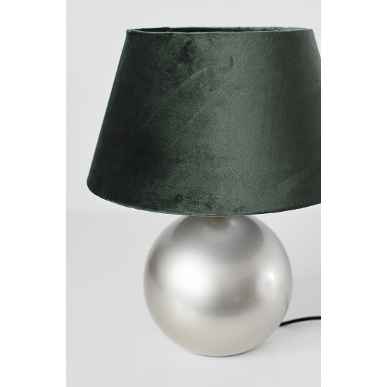 Elegancka, Złota, Lampa Stojąca, Abażur Ciemno Zielony, Styl Glamour